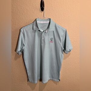 Barstool Men's Geometric Polo Shirt in Green